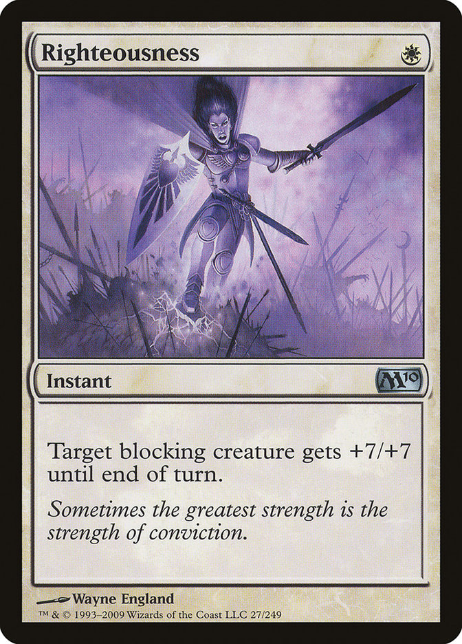 Righteousness [Magic 2010] | Card Citadel