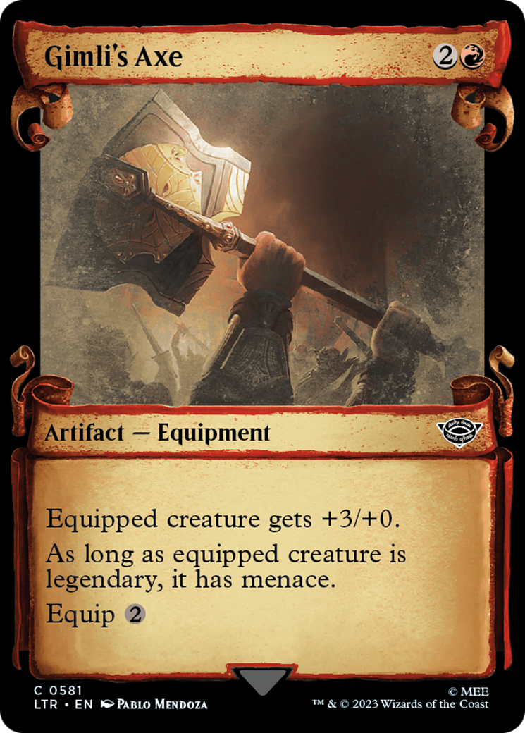 Gimli's Axe [The Lord of the Rings: Tales of Middle-Earth Showcase Scrolls] | Card Citadel