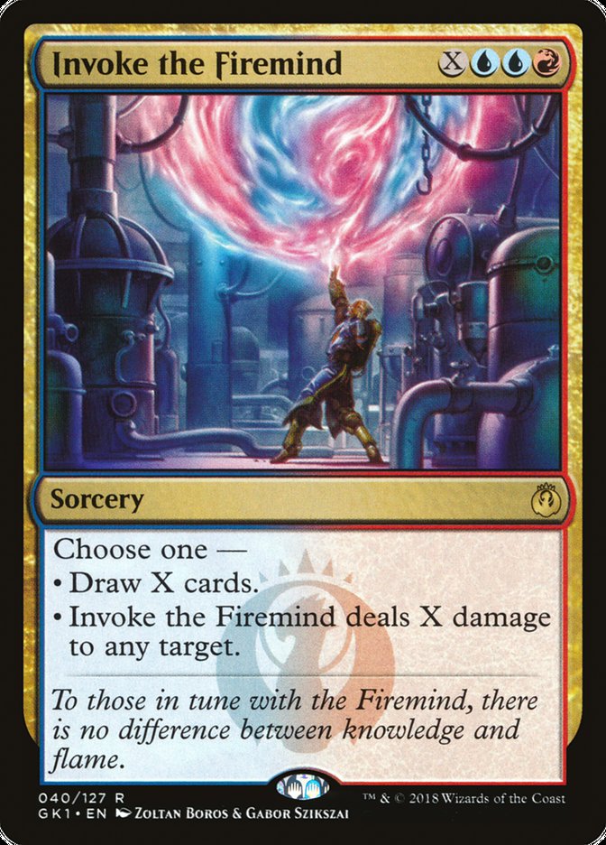 Invoke the Firemind [GRN Guild Kit] | Card Citadel