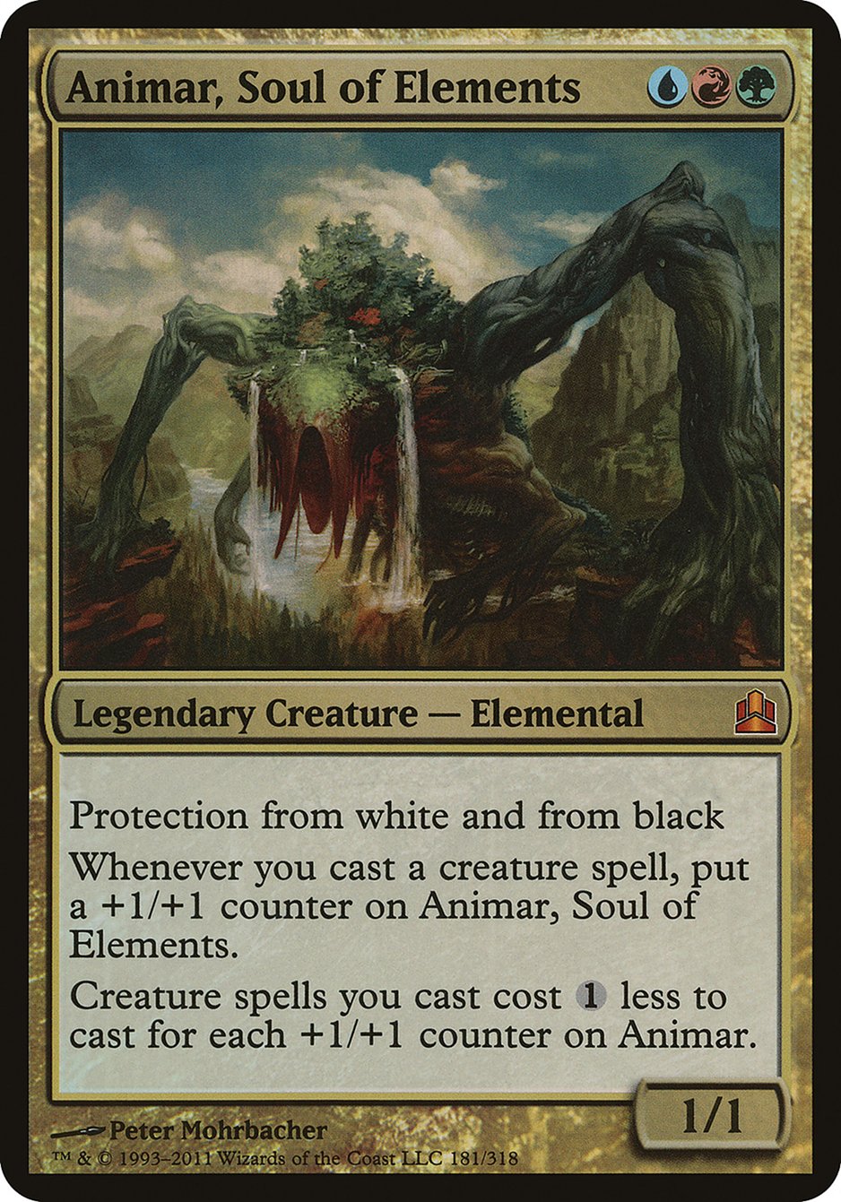 Animar, Soul of Elements (Oversized) [Commander 2011 Oversized] | Card Citadel