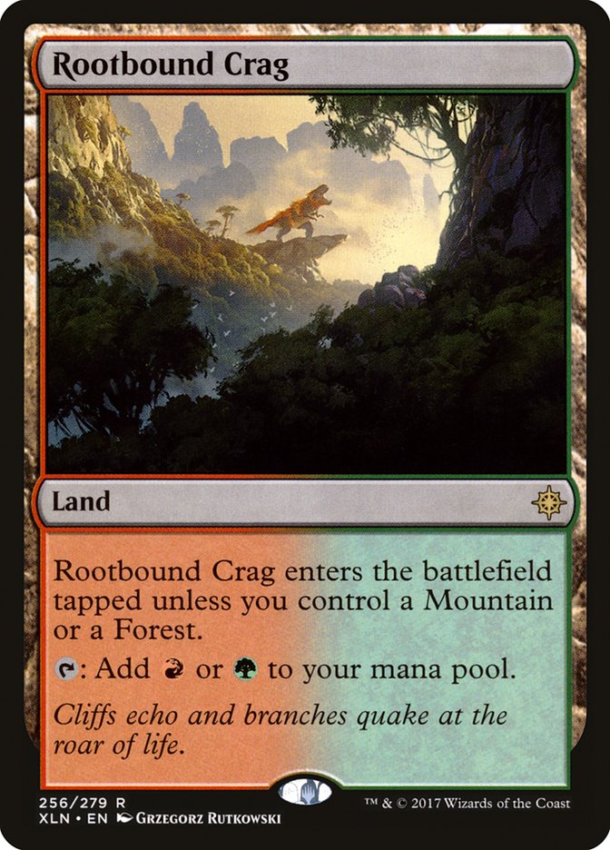 Rootbound Crag [Ixalan] | Card Citadel