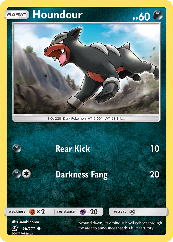 Houndour (58/111) [Sun & Moon: Crimson Invasion] | Card Citadel