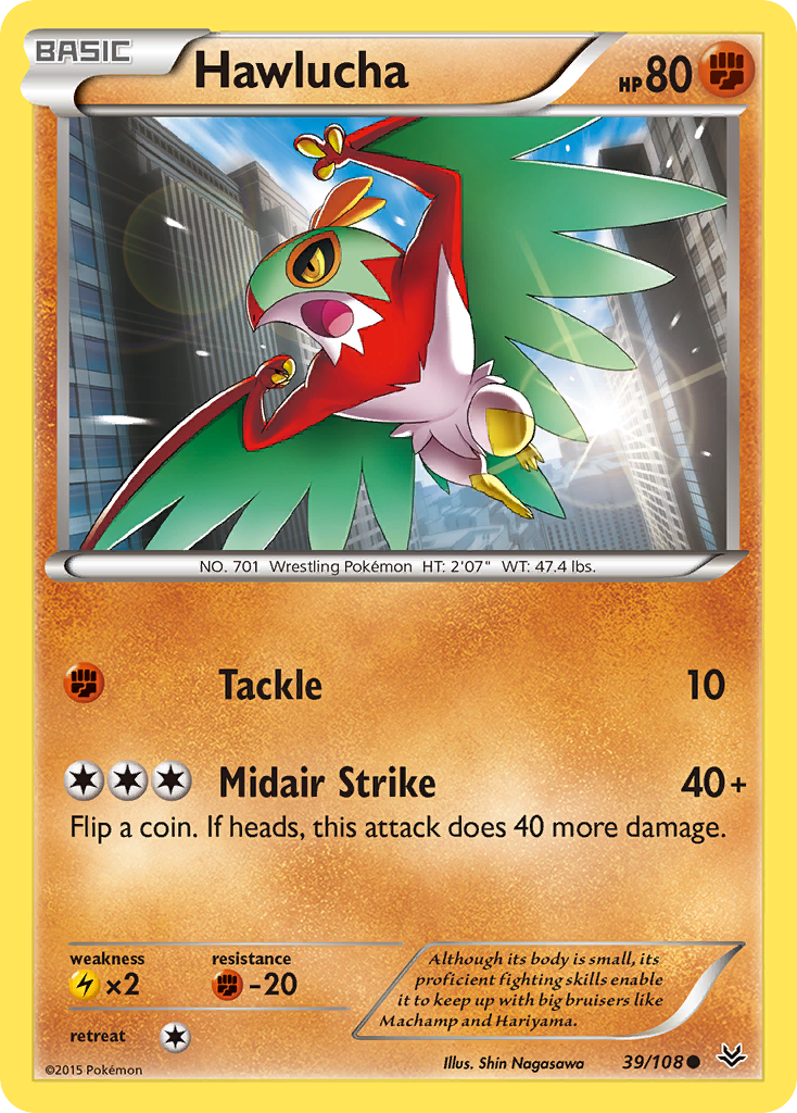 Hawlucha (39/108) [XY: Roaring Skies] | Card Citadel