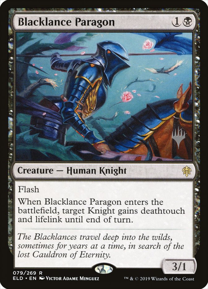 Blacklance Paragon (Promo Pack) [Throne of Eldraine Promos] | Card Citadel