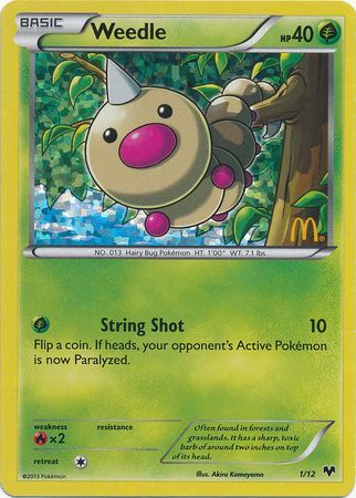 Weedle (1/12) [McDonald's Promos: 2014 Collection] | Card Citadel