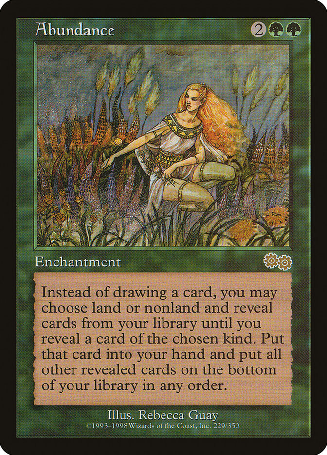 Abundance [Urza's Saga] | Card Citadel