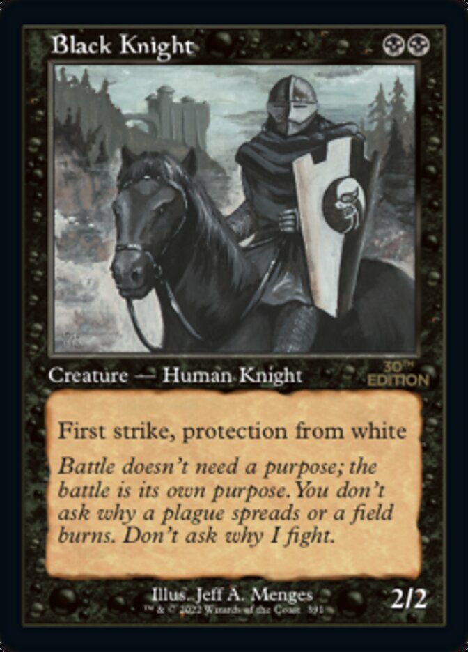 Black Knight (Retro) [30th Anniversary Edition] | Card Citadel