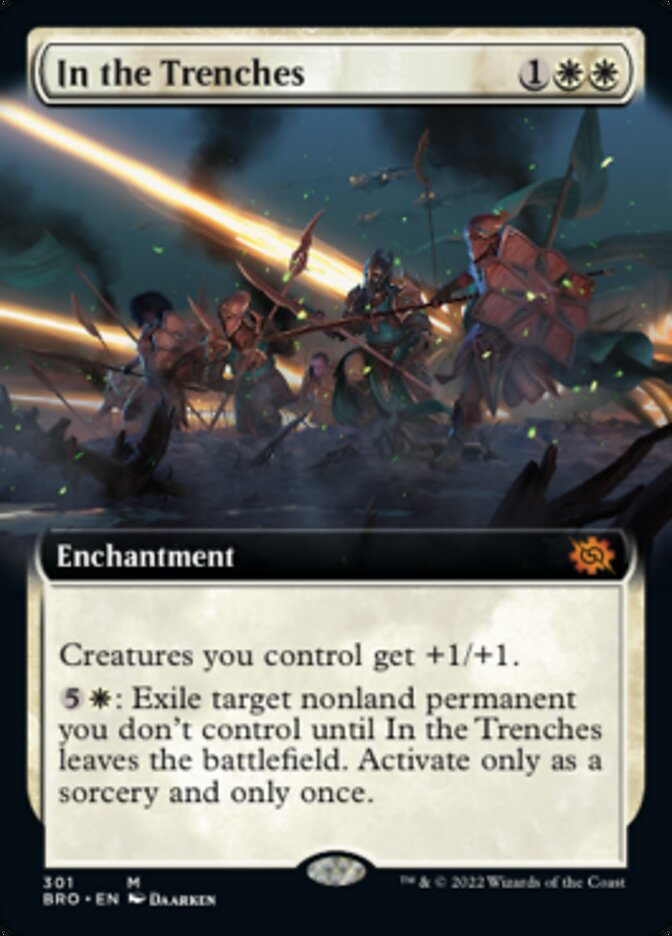 In the Trenches (Extended Art) [The Brothers' War] | Card Citadel