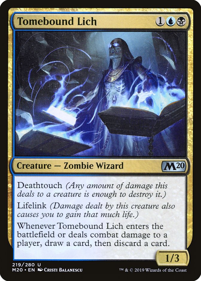 Tomebound Lich [Core Set 2020] | Card Citadel