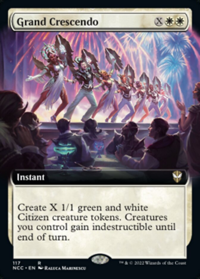 Grand Crescendo (Extended Art) [Streets of New Capenna Commander] | Card Citadel