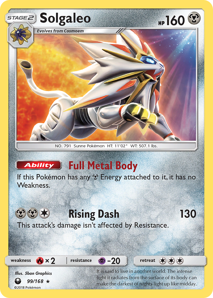 Solgaleo (99/168) [Sun & Moon: Celestial Storm] | Card Citadel