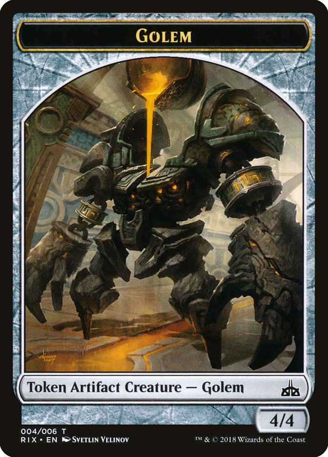 Golem [Rivals of Ixalan Tokens] | Card Citadel