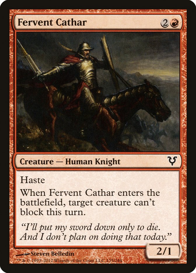 Fervent Cathar [Avacyn Restored] | Card Citadel