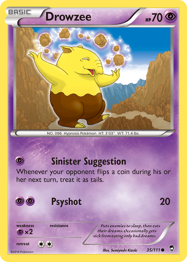 Drowzee (35/111) [XY: Furious Fists] | Card Citadel