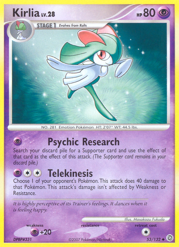 Kirlia (53/132) [Diamond & Pearl: Secret Wonders] | Card Citadel