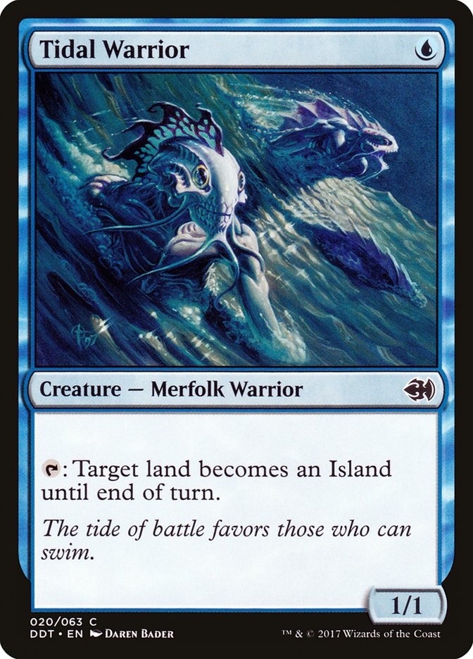 Tidal Warrior [Duel Decks: Merfolk vs. Goblins] | Card Citadel