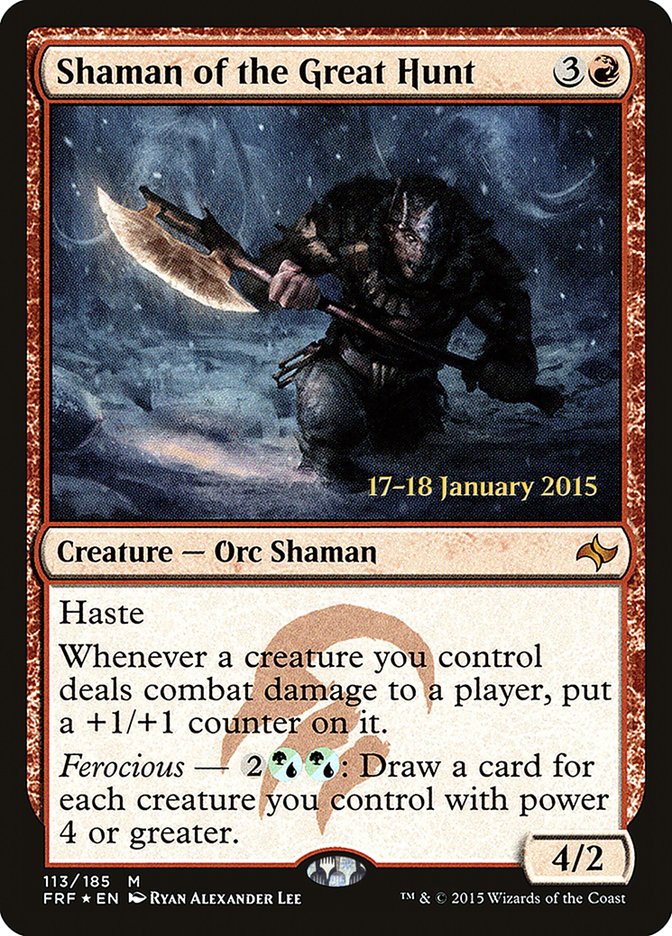 Shaman of the Great Hunt [Fate Reforged Promos] | Card Citadel