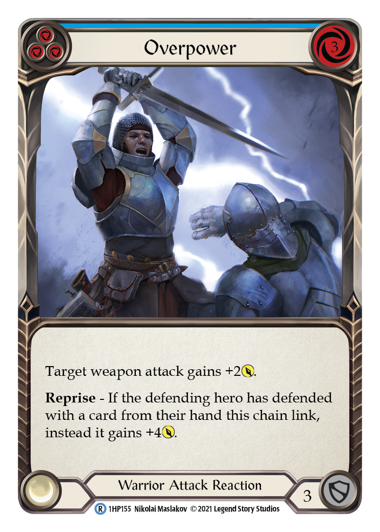 Overpower (Blue) [1HP155] | Card Citadel