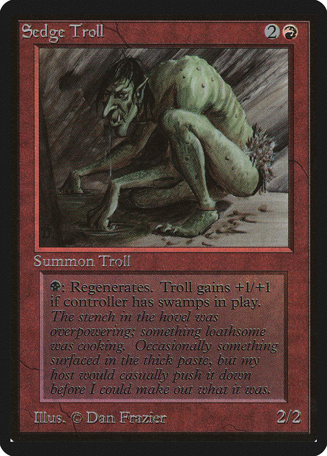 Sedge Troll [Limited Edition Beta] | Card Citadel