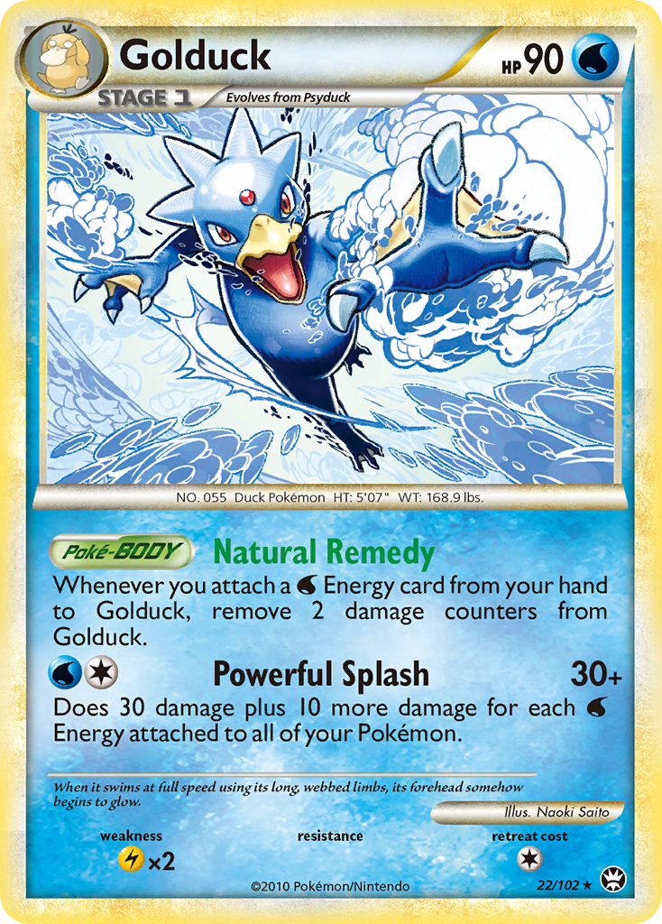 Golduck (22/102) [HeartGold & SoulSilver: Triumphant] | Card Citadel