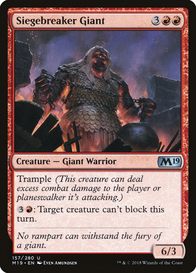 Siegebreaker Giant [Core Set 2019] | Card Citadel