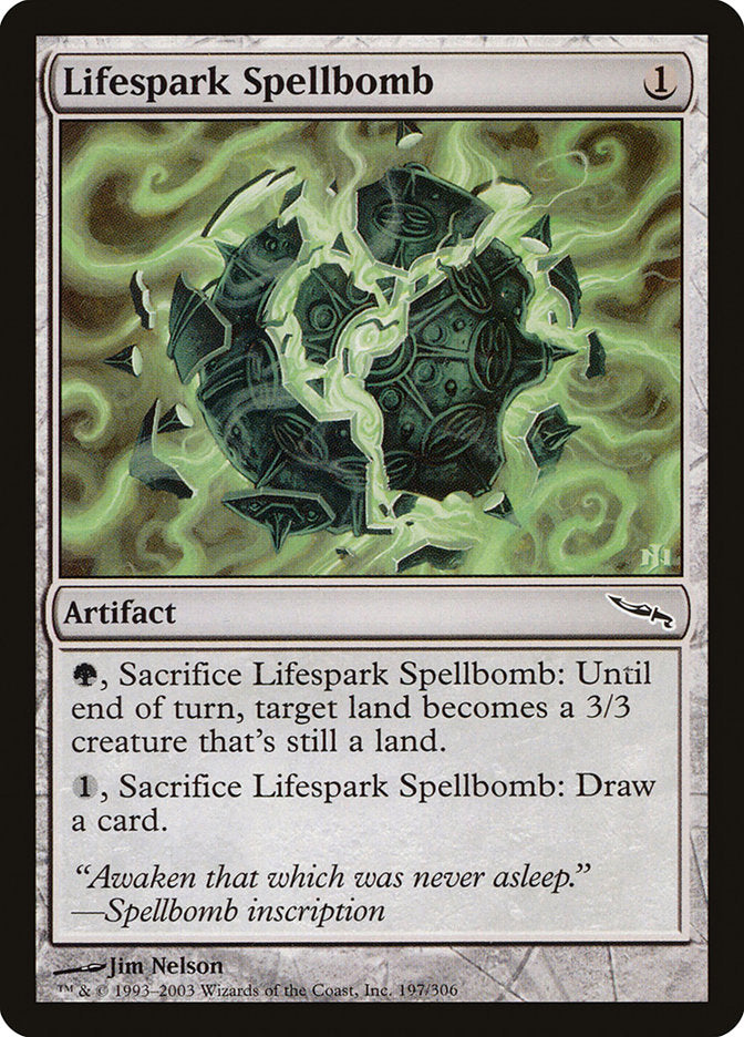 Lifespark Spellbomb [Mirrodin] | Card Citadel