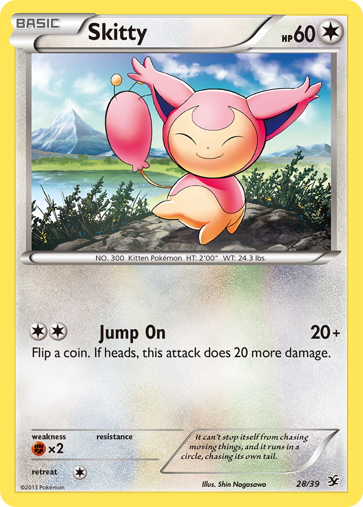 Skitty (28/39) [XY: Kalos Starter Set] | Card Citadel