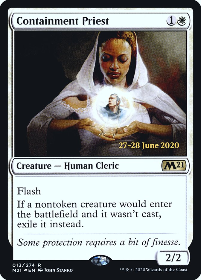 Containment Priest  [Core Set 2021 Prerelease Promos] | Card Citadel