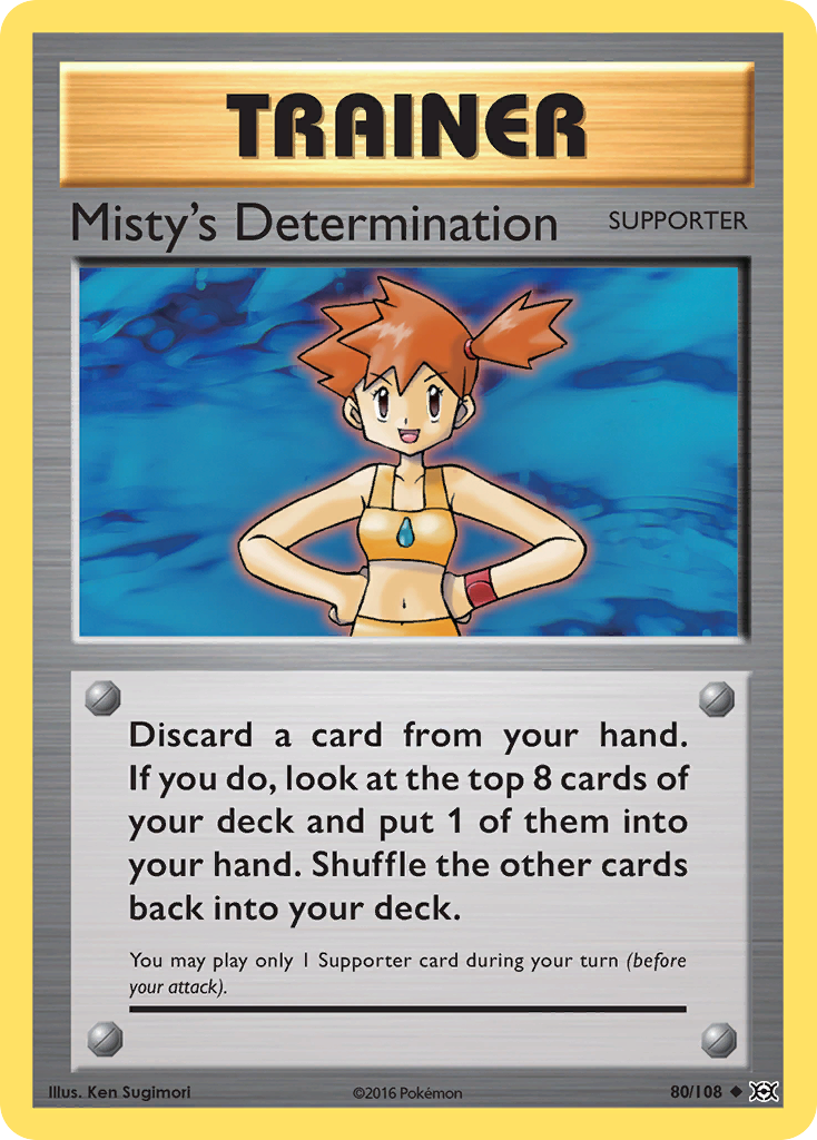 Misty's Determination (80/108) [XY: Evolutions] | Card Citadel
