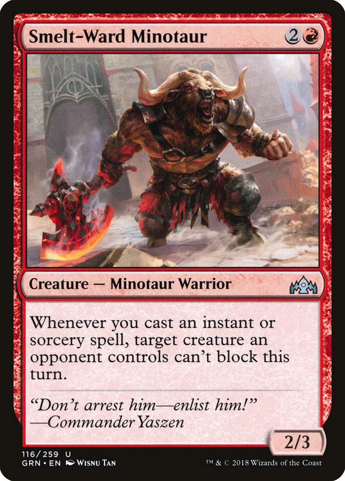 Smelt-Ward Minotaur [Guilds of Ravnica] | Card Citadel