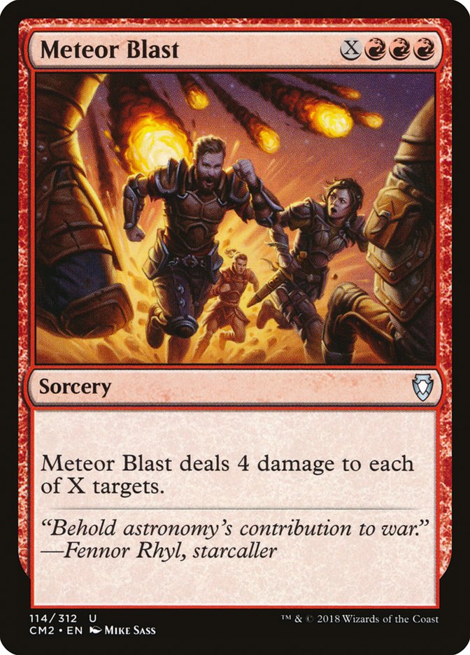 Meteor Blast [Commander Anthology Volume II] | Card Citadel