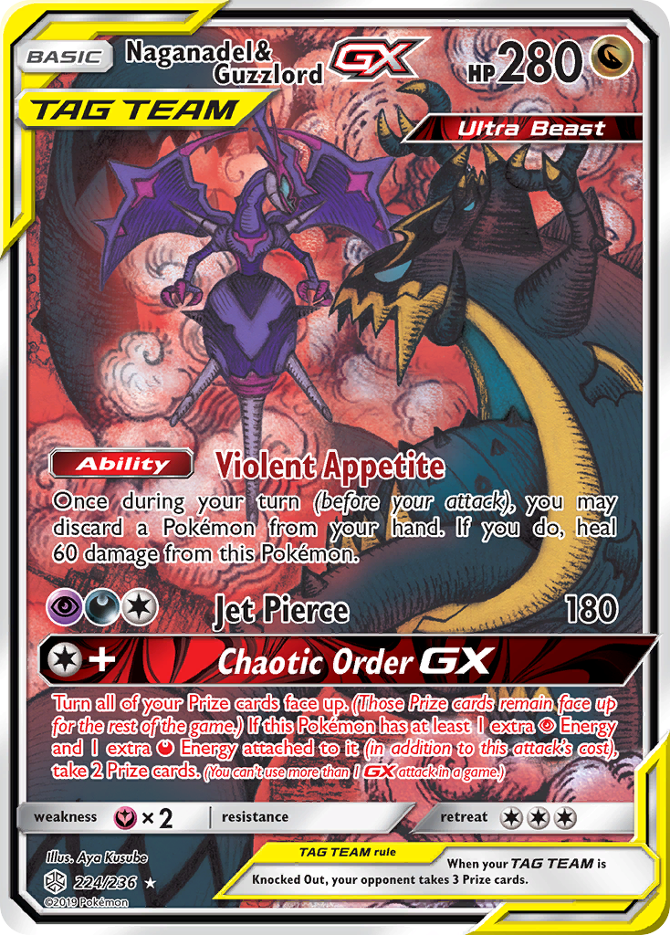 Naganadel & Guzzlord GX (224/236) [Sun & Moon: Cosmic Eclipse] | Card Citadel