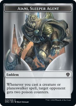 Ajani, Sleeper Agent Emblem [Dominaria United Tokens] | Card Citadel