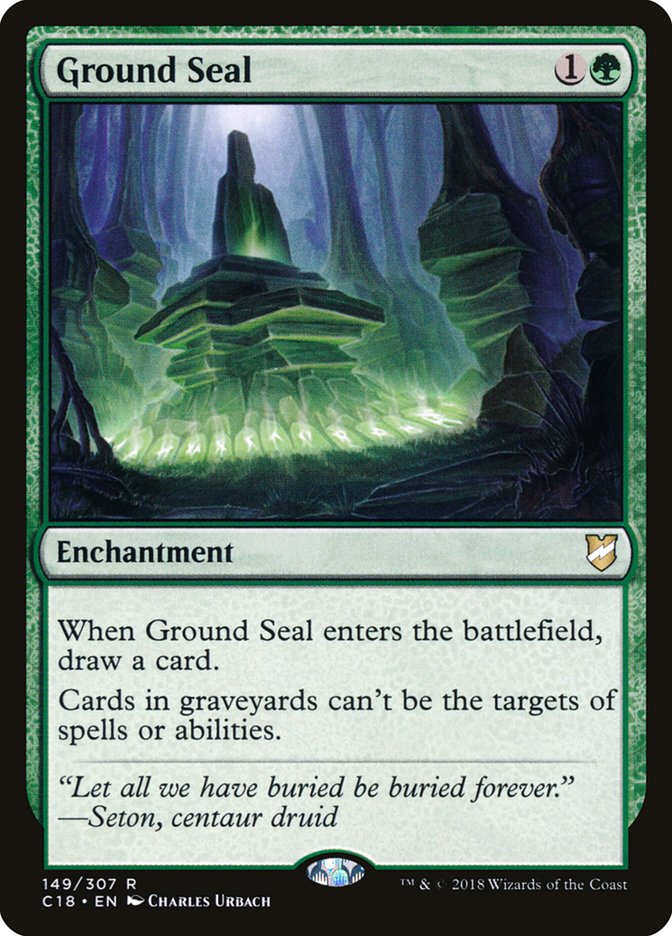 Ground Seal [Commander 2018] | Card Citadel