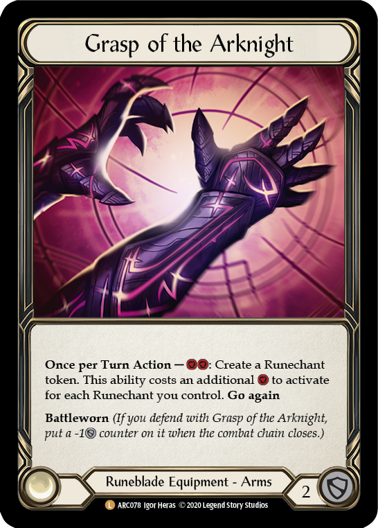 Grasp of the Arknight [ARC078] Unlimited Rainbow Foil | Card Citadel