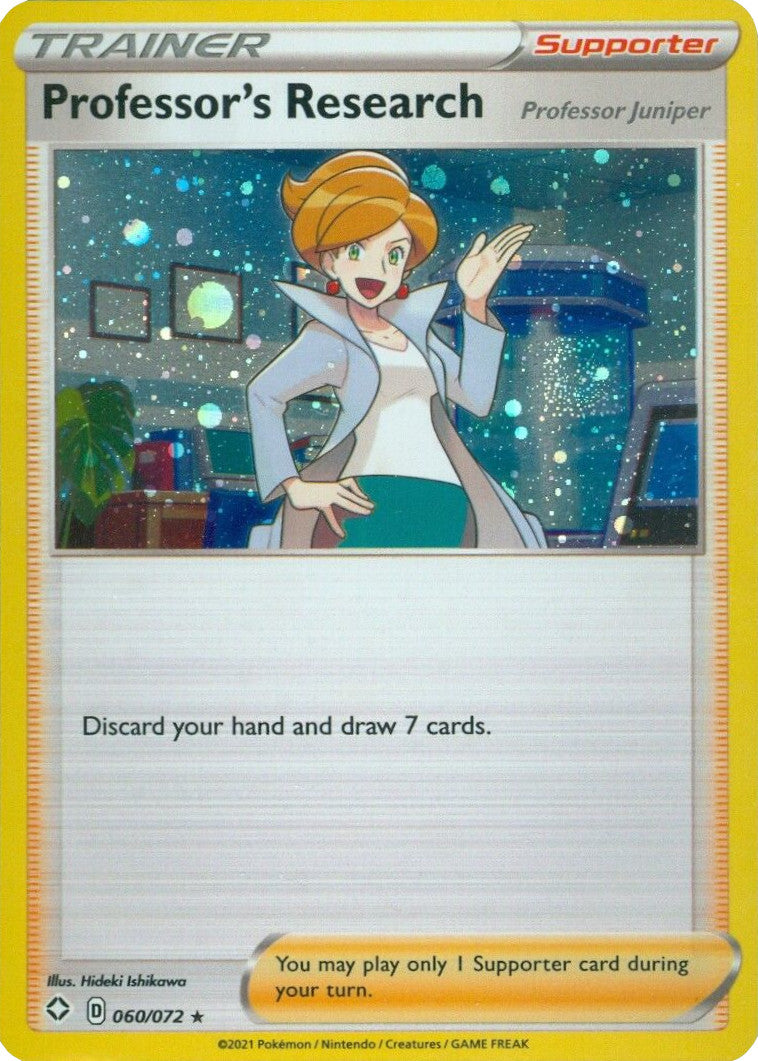 Professor's Research (060/072) (Cosmos Holo) (Theme Deck Exclusive) [Sword & Shield: Shining Fates] | Card Citadel