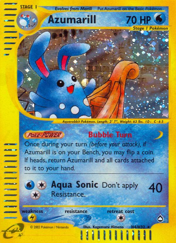 Azumarill (H4/H32) [Aquapolis] | Card Citadel