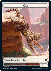 Cat // Plant Double-sided Token [Zendikar Rising Tokens] | Card Citadel