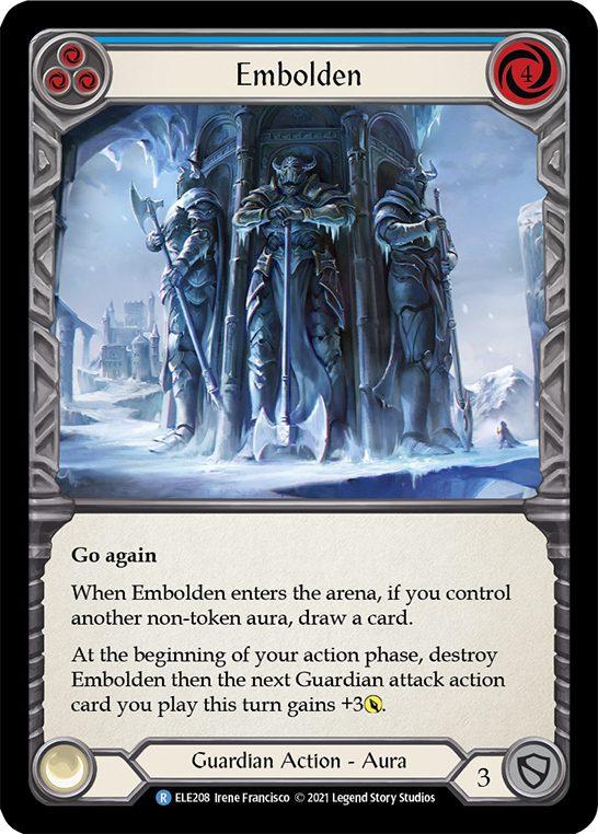Embolden (Blue) [ELE208] (Tales of Aria)  1st Edition Rainbow Foil | Card Citadel