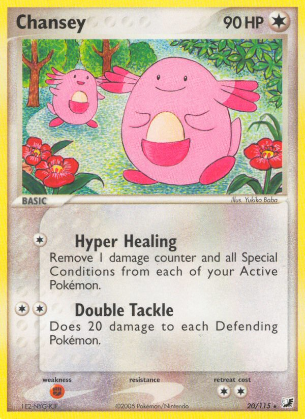 Chansey (20/115) [EX: Unseen Forces] | Card Citadel