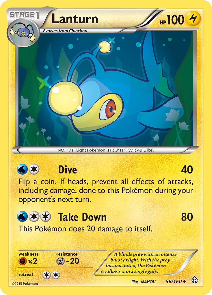 Lanturn (58/160) [XY: Primal Clash] | Card Citadel