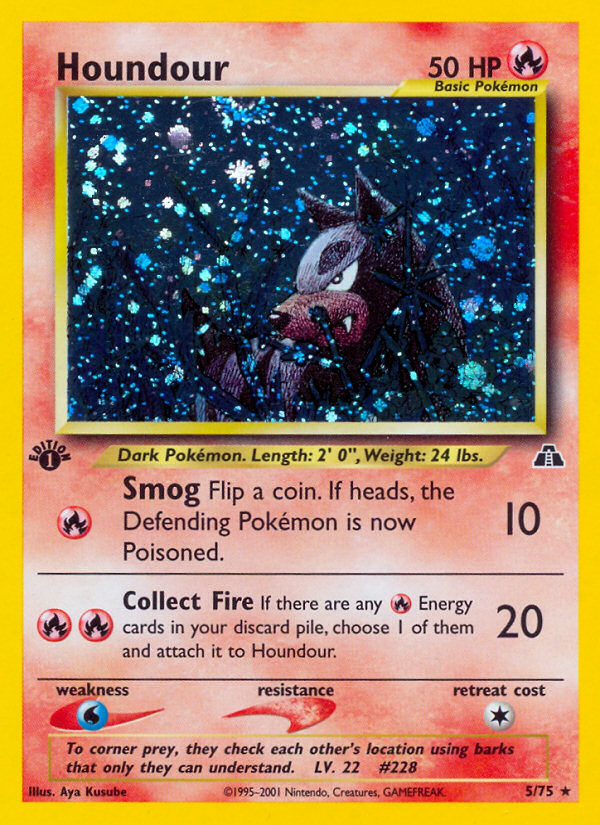 Houndour (5/75) [Neo Discovery 1st Edition] | Card Citadel