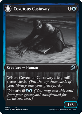 Covetous Castaway // Ghostly Castigator [Innistrad: Double Feature] | Card Citadel
