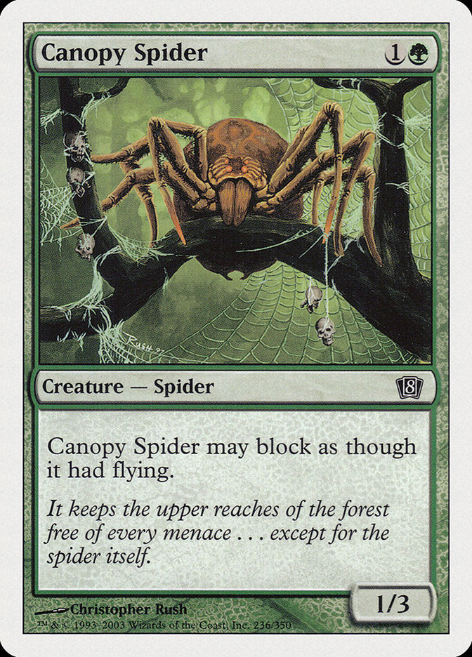 Canopy Spider [Eighth Edition] | Card Citadel