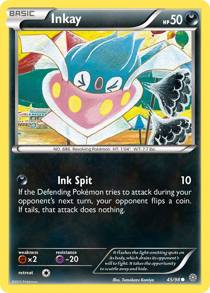 Inkay (45/98) [XY: Ancient Origins] | Card Citadel