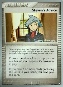 Steven's Advice (83/108) (Intimidation - Tristan Robinson) [World Championships 2008] | Card Citadel