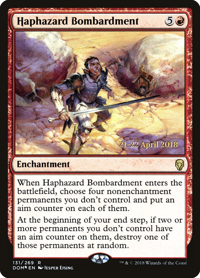 Haphazard Bombardment [Dominaria Promos] | Card Citadel