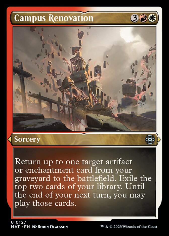 Campus Renovation (Foil Etched) [March of the Machine: The Aftermath] | Card Citadel