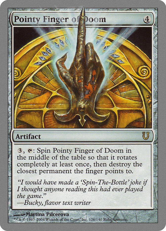 Pointy Finger of Doom [Unhinged] | Card Citadel