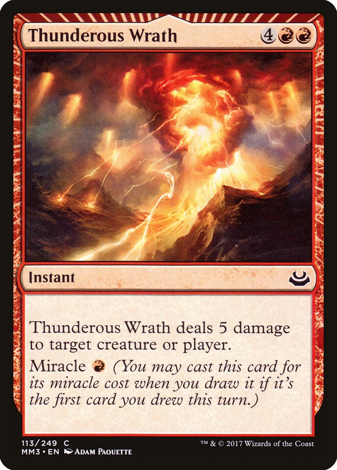 Thunderous Wrath [Modern Masters 2017] | Card Citadel